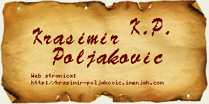 Krasimir Poljaković vizit kartica